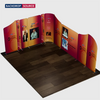 5x5m Magnetic Fabric Booth Wall with 10 Panels