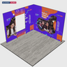 3m Folding SEG Backwall Kit with Short Side Returns