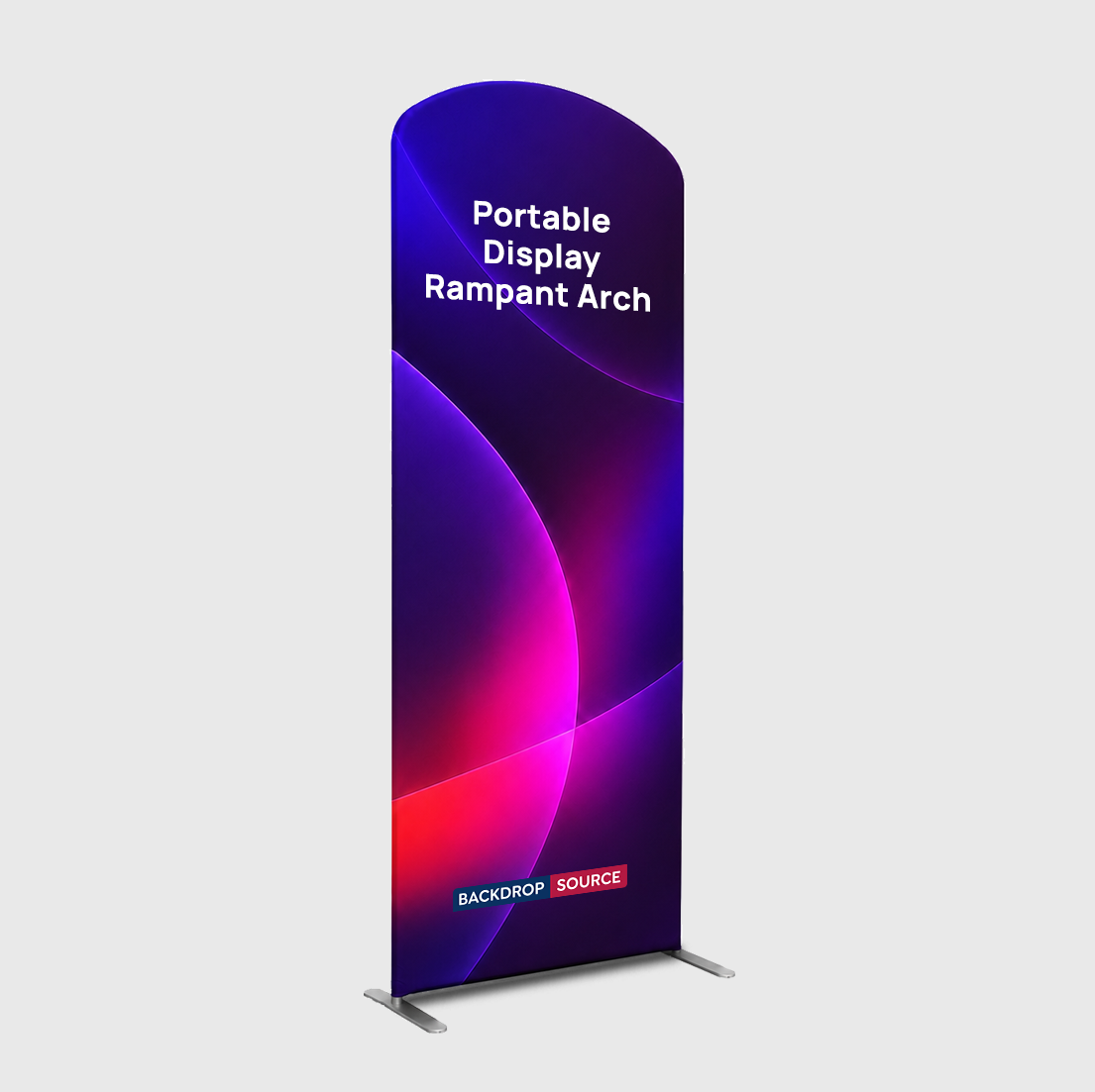 Portable Rampant Arch Fabric Exhibit Display