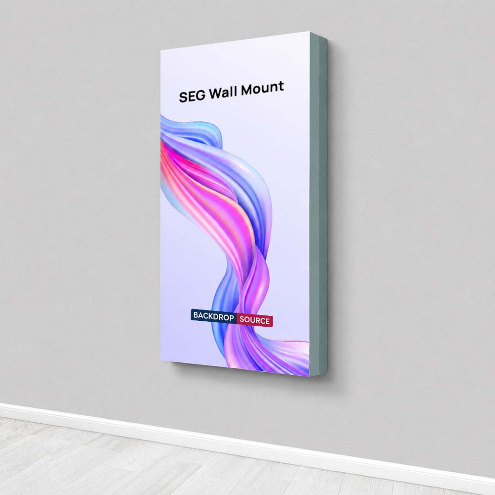 Non-Backlit Wall-Mounted SEG Fabric display - 80mm Depth