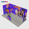 6m Folding SEG U-Shape Booth Kit with Arch Header