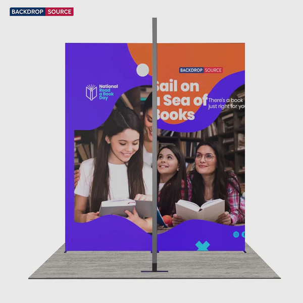 Folding SEG Display Tower with 4 Panels