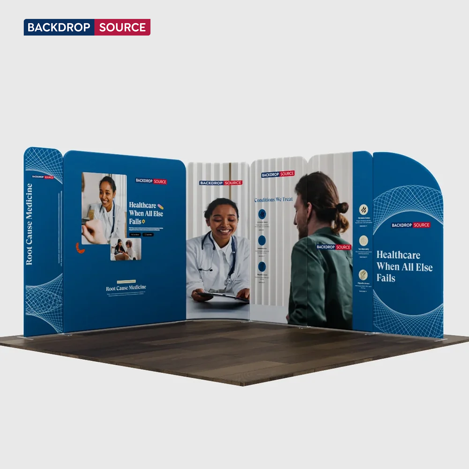 3x3m Magnetic Fabric Booth Wall with Modular Panels
