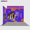 3m Folding SEG Booth Kit with Wing Sidewalls
