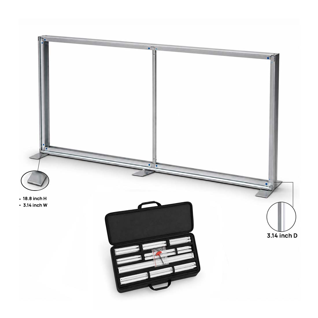 SEG Fabric Media Wall 4m W x 2.5m H