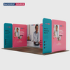 5x3m Magnetic Fabric Booth Wall with 7 Panels