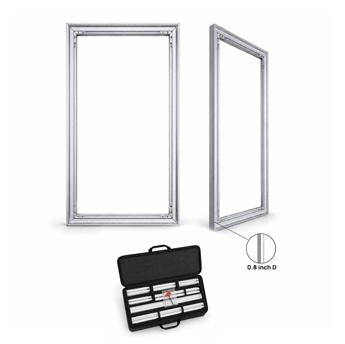 Wall-Mounted SEG Fabric Display – 80mm & 120mm Depth