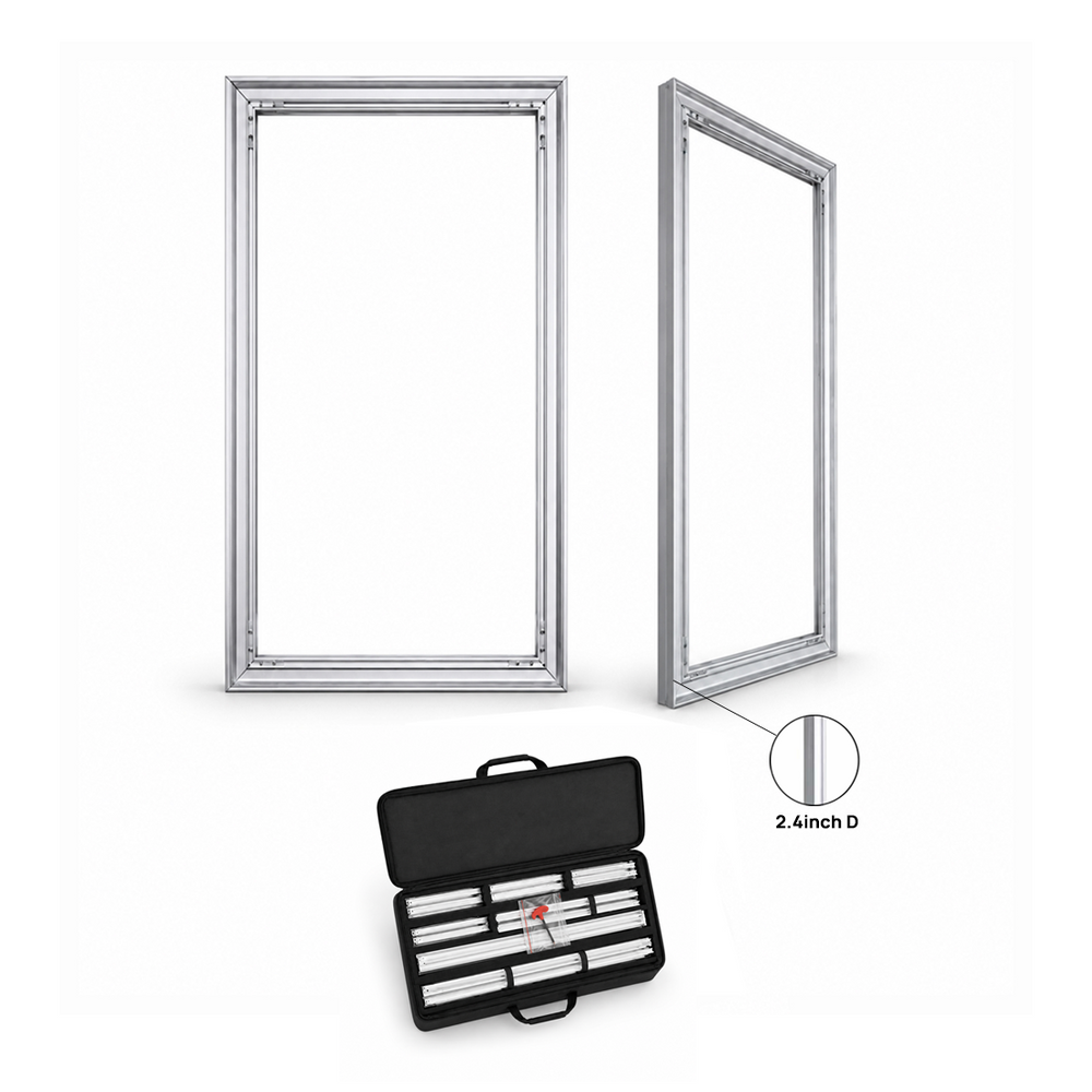 Wall-Mounted SEG Fabric display - 60mm Depth