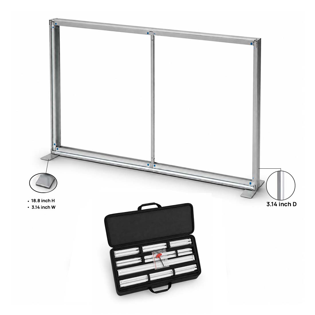 SEG Fabric Media Wall - 3m W