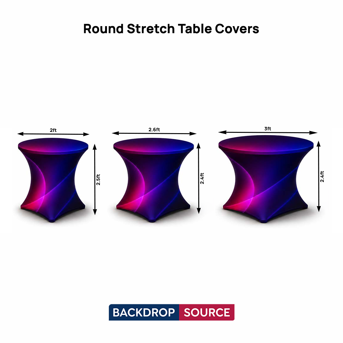 Round Stretch Table Covers