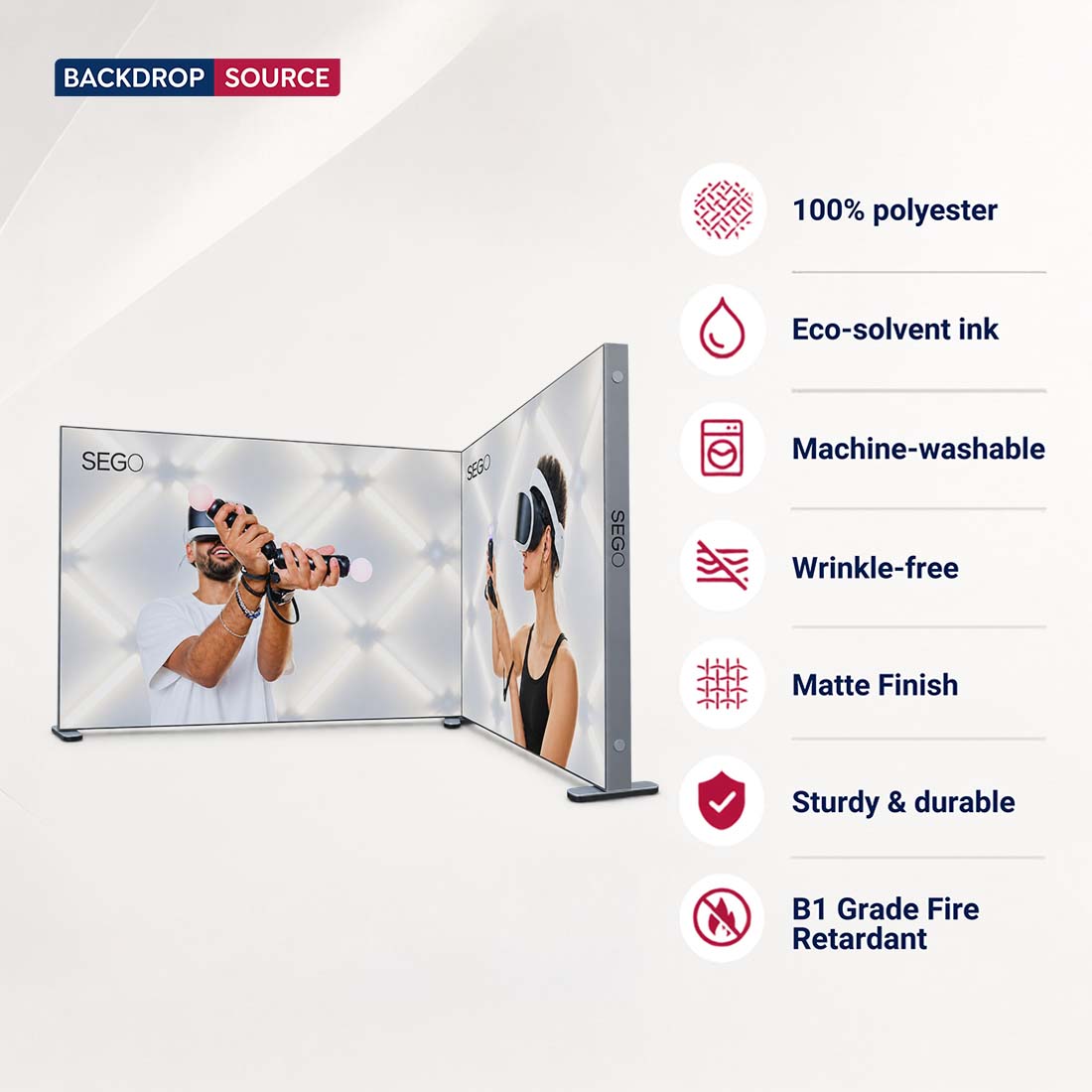 SEGO Backlit Booth 3m x 3m - Model 4