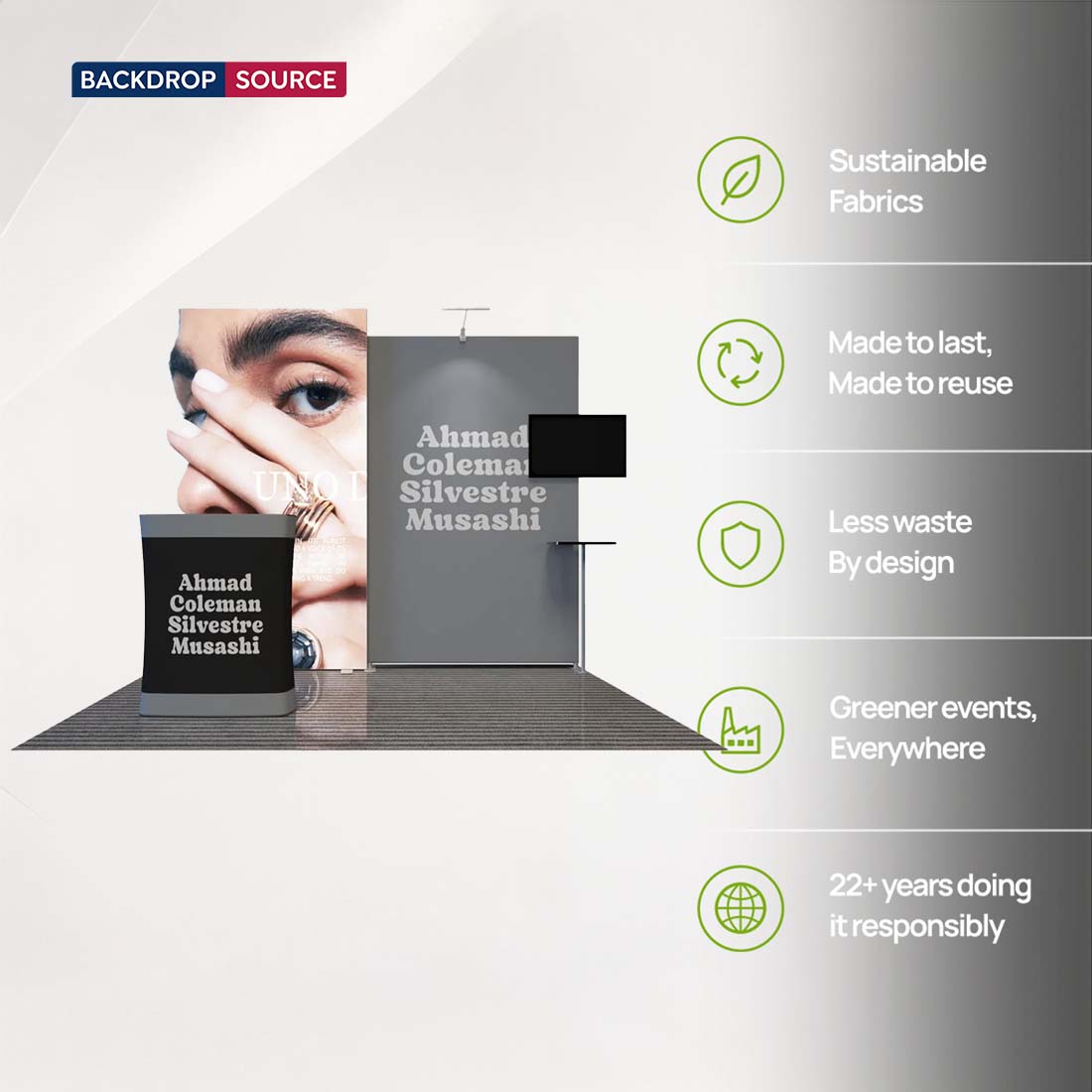 Premier 3m x 3m Exhibition Booth - Model 4