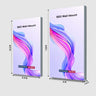 Non-Backlit Wall-Mounted SEG Fabric display - 120mm Depth