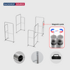 6x6m Magnetic Fabric Booth Wall with 8 Straight Panels