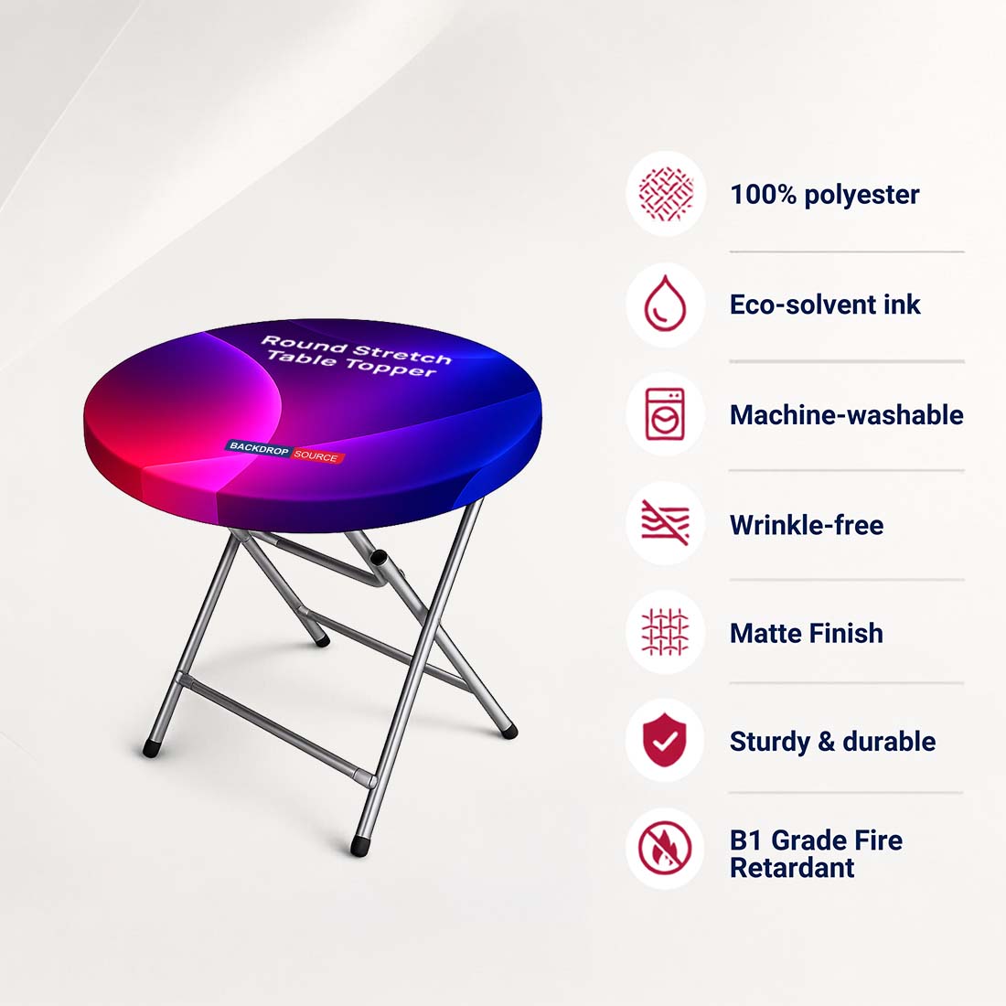 Round Stretch Table Topper