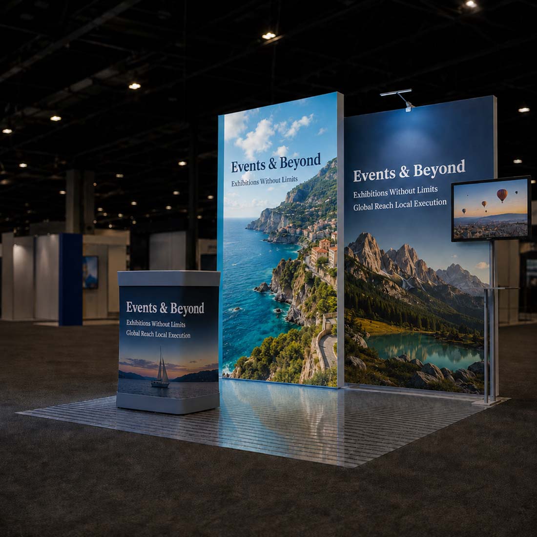 Premier 3m x 3m Exhibition Booth - Model 4