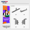 3m Folding SEG Booth Kit with 3-Panel Backwall & L-Arch