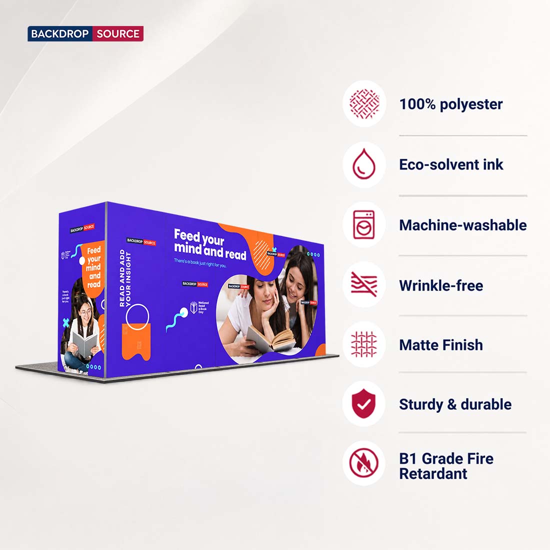 6m Folding SEG U-Shape Booth Kit with Arch Header