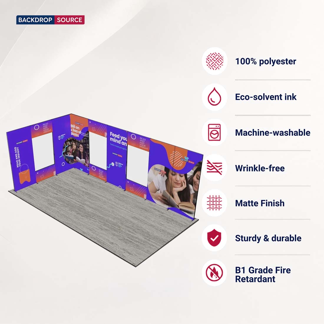 6m Folding SEG Booth Kit with 12 Modular Panels