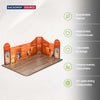 6x6m Magnetic Fabric Booth Wall with Mixed Curved & Angled Panels