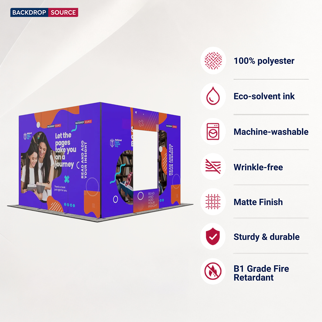 3m Folding SEG Backwall Kit with Short Side Returns