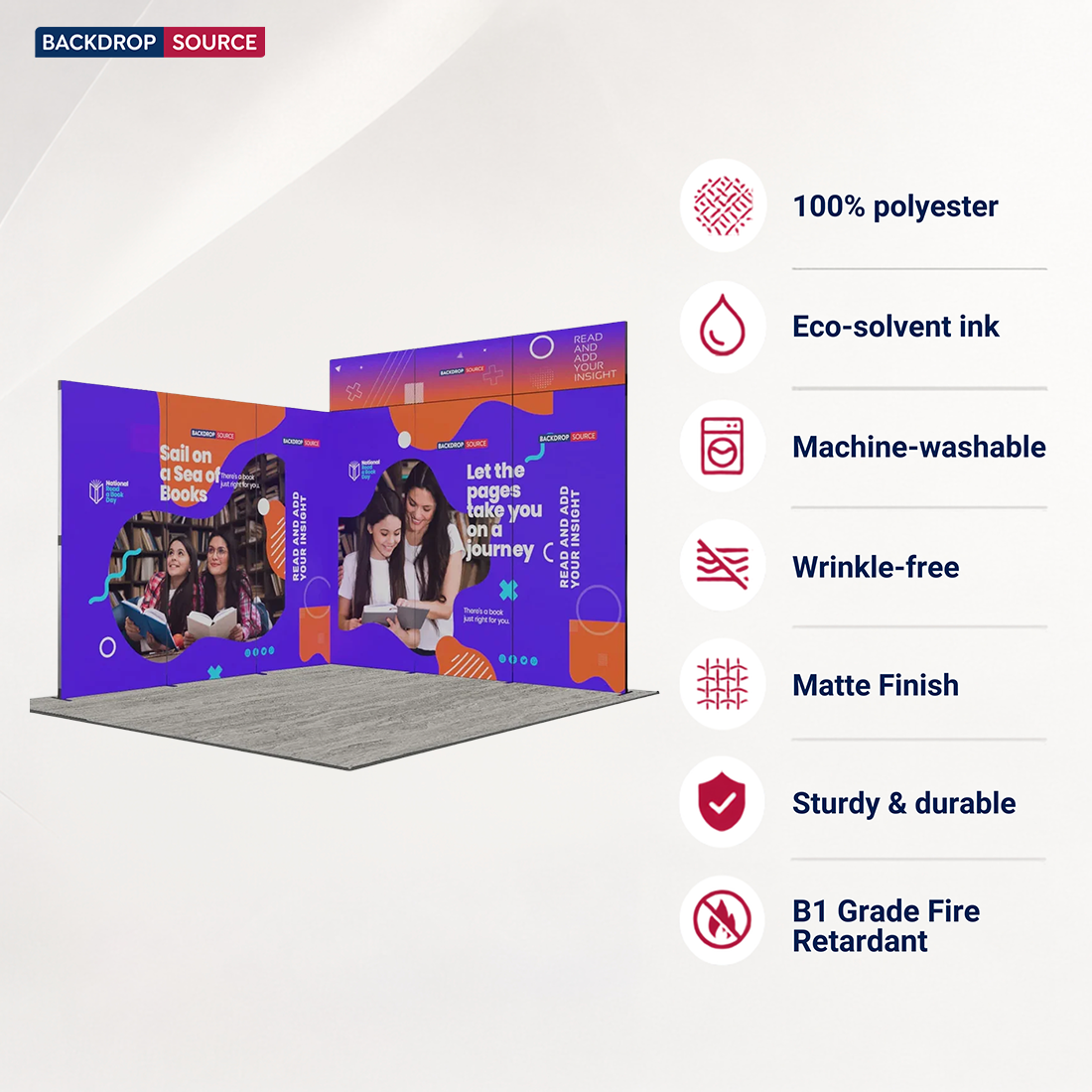 3m Folding SEG Booth Kit with Wing Sidewalls
