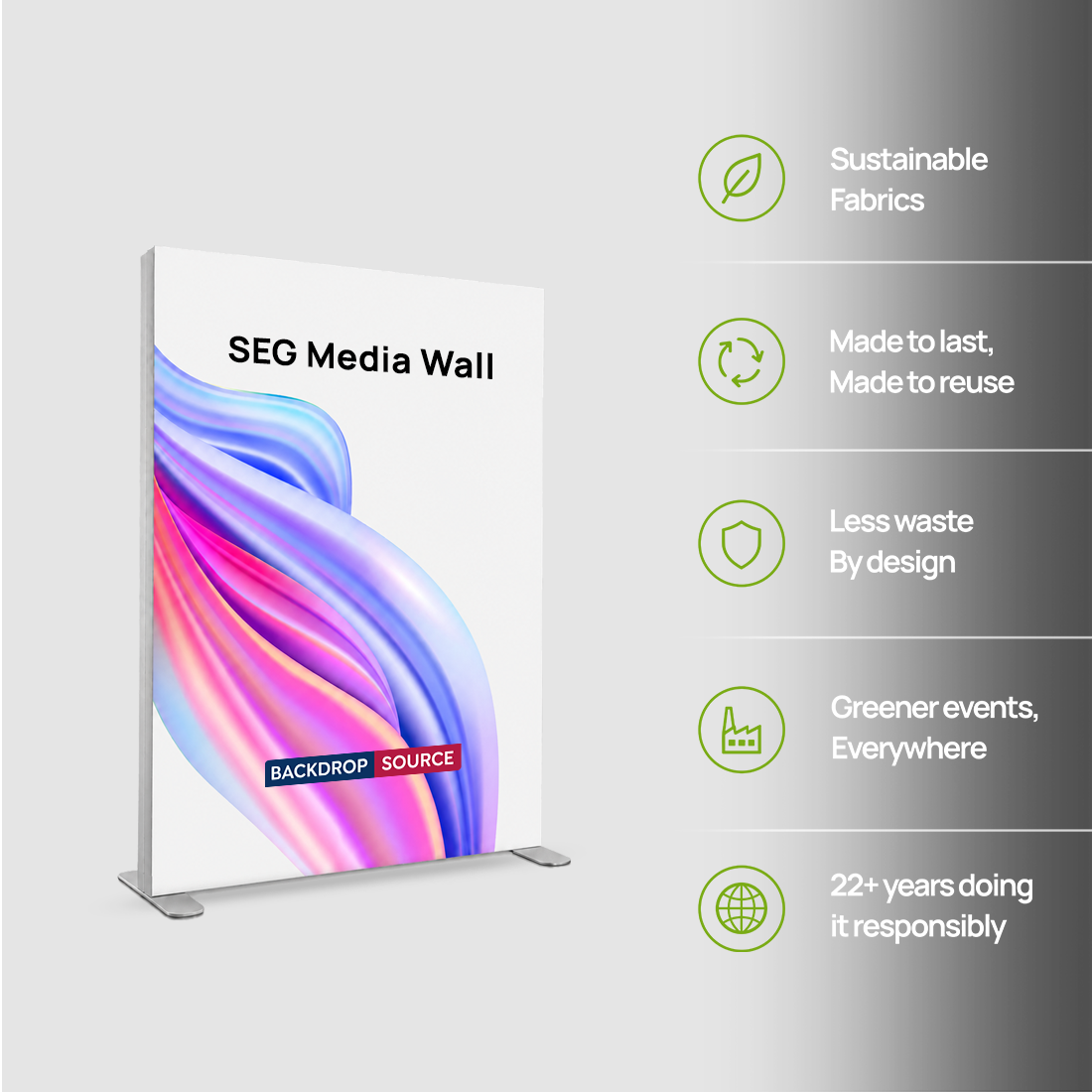 Over Size SEG Fabric Display - 3m W x 4m H