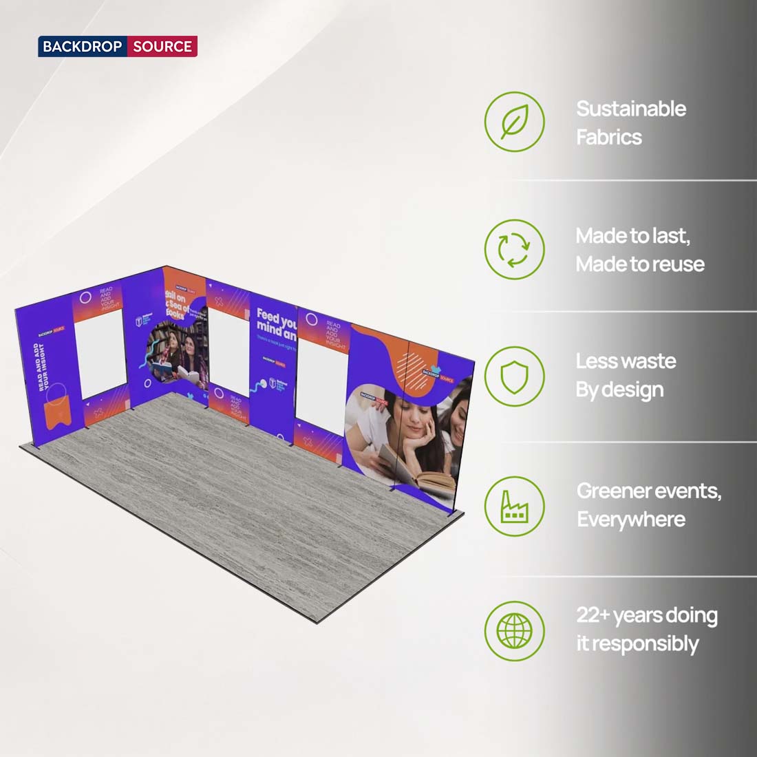 6m Folding SEG Booth Kit with 12 Modular Panels