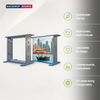 SEGO Fabric Lightbox Counter – 1m W x 1m H