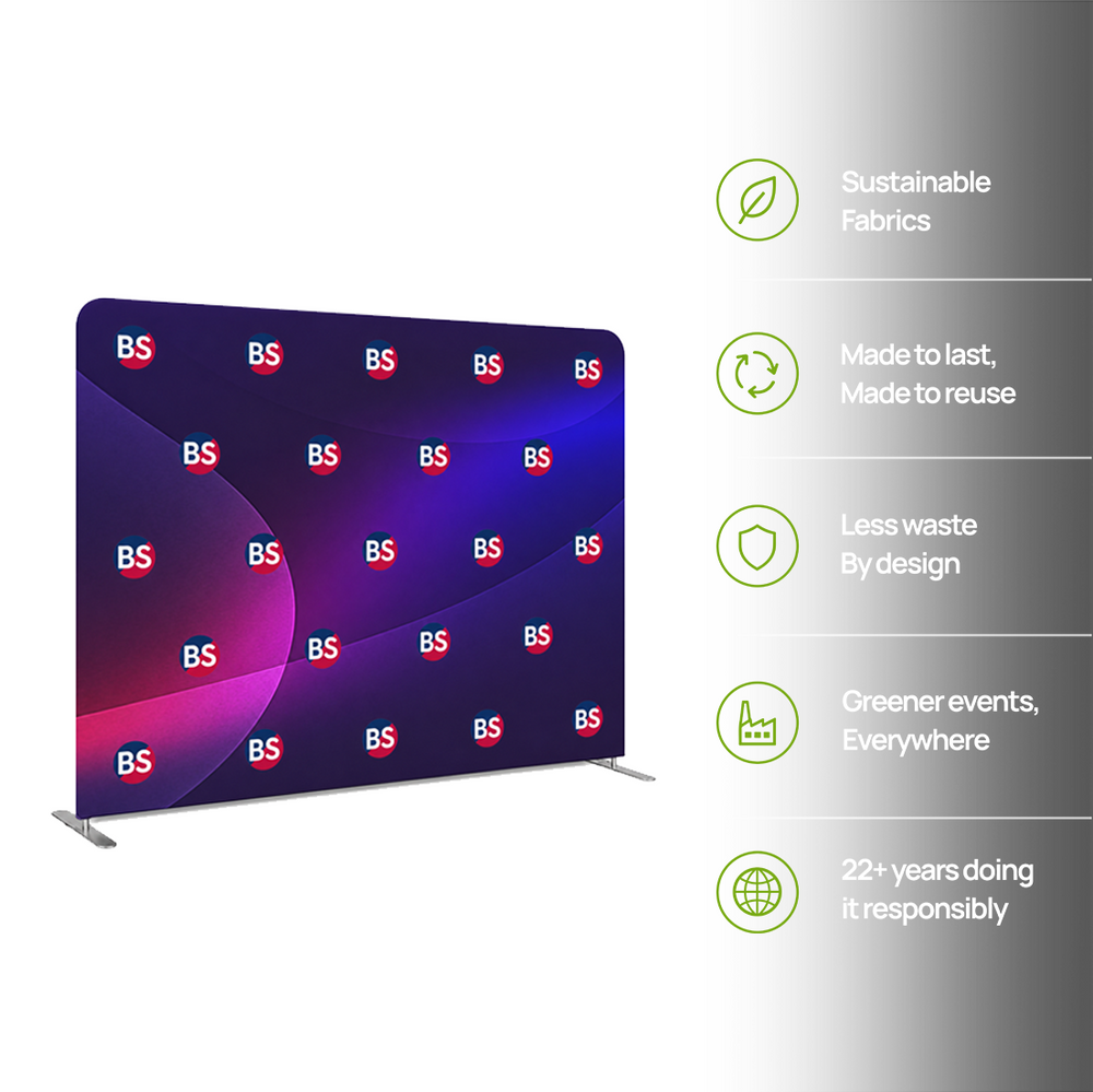 Tension Fabric Step & Repeat Display Wall