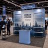 3x3m Booth Kit with Pegboard Shelving, Header & Counter