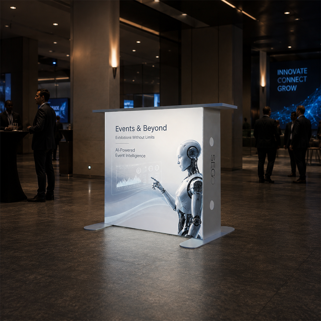 SEGO Fabric Lightbox Counter – 1m W x 1m H