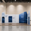 6x6m Magnetic Fabric Booth Wall with Mixed Curved & Angled Panels