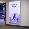 Wall-Mounted SEG Fabric display - 40mm Depth