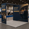 3m Folding SEG Booth Kit with 3-Panel Backwall & L-Arch