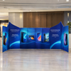 6x6m Magnetic Fabric Booth Wall with 10 Curved & Slope Panels