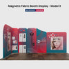5x4m Magnetic Fabric Booth Wall with Modular Panels