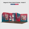 5x4m Magnetic Fabric Booth Wall with Modular Panels