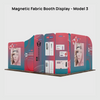 5x4m Magnetic Fabric Booth Wall with Modular Panels
