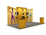 6x3m Booth Kit with Straight Centre Wall & Inclined Side Walls