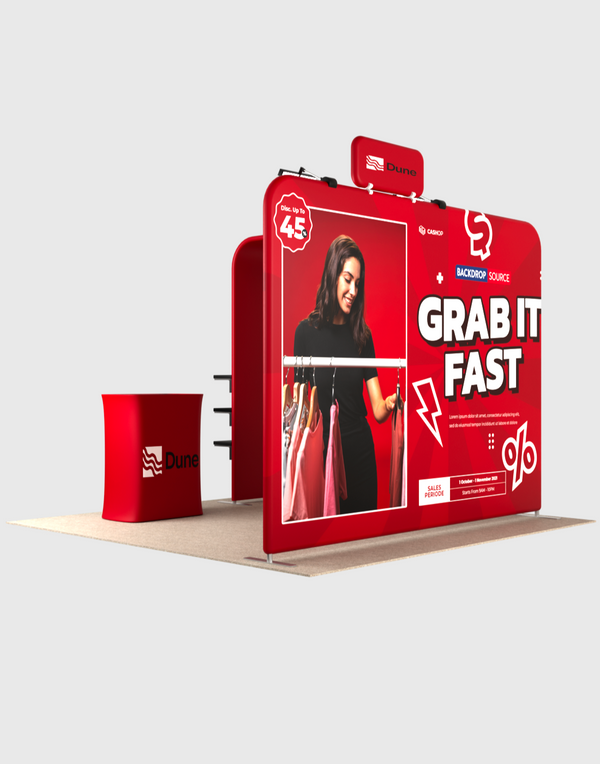 Portable Exhibit Display 3m x 3m - Model 17