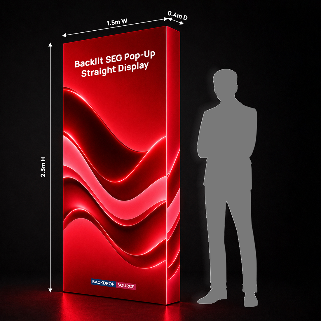 Backlit SEG Pop-Up Straight Display