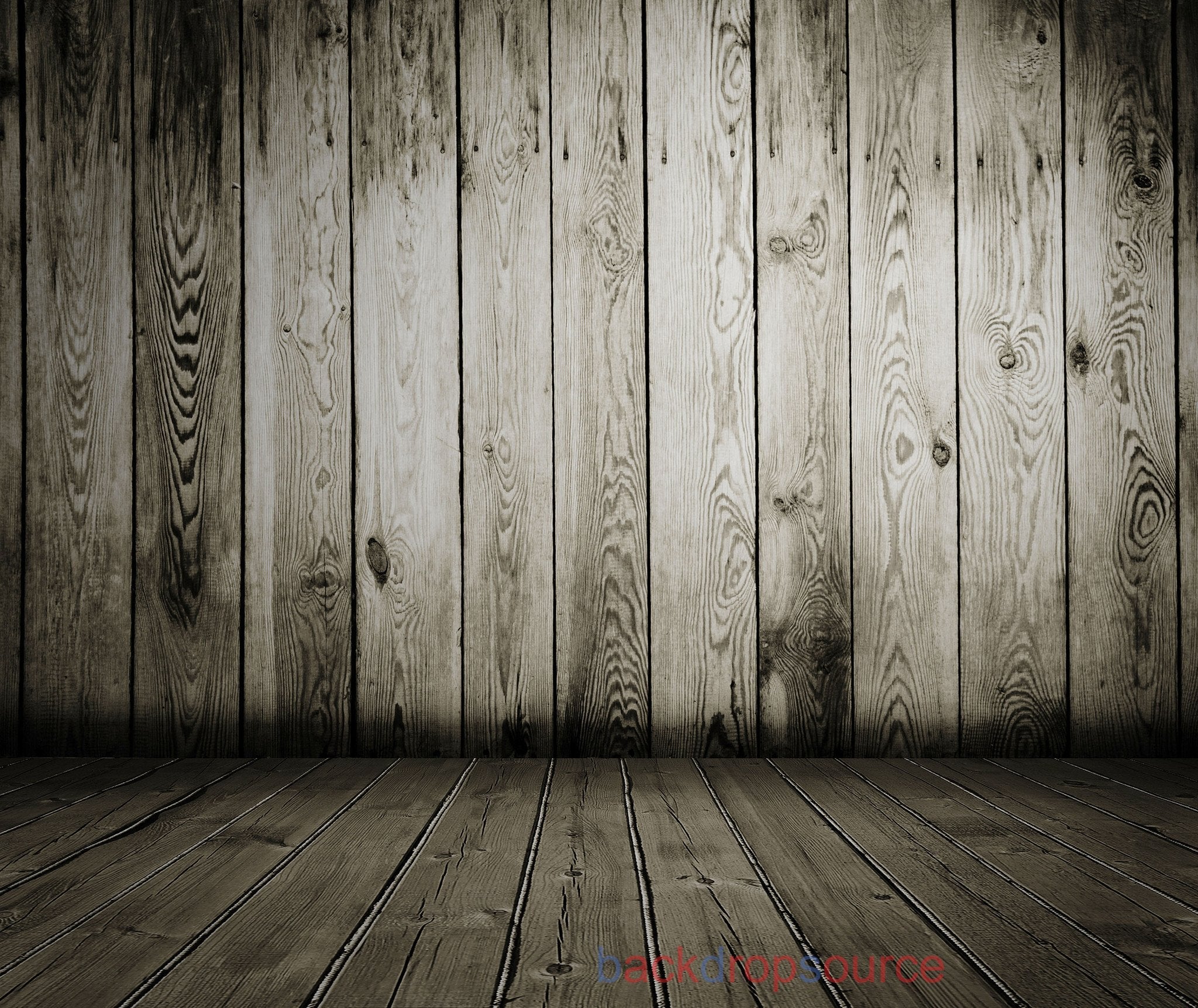 Mahogany Wooden Fence Print Photography Backdrop