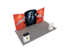 6x3m Booth Kit with Curved Centre Wall & Inclined Side Walls