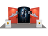 6x3m Booth Kit with Curved Centre Wall & Inclined Side Walls