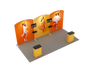 6x3m Booth Kit with Three Curved Arch Walls & 2 Counters