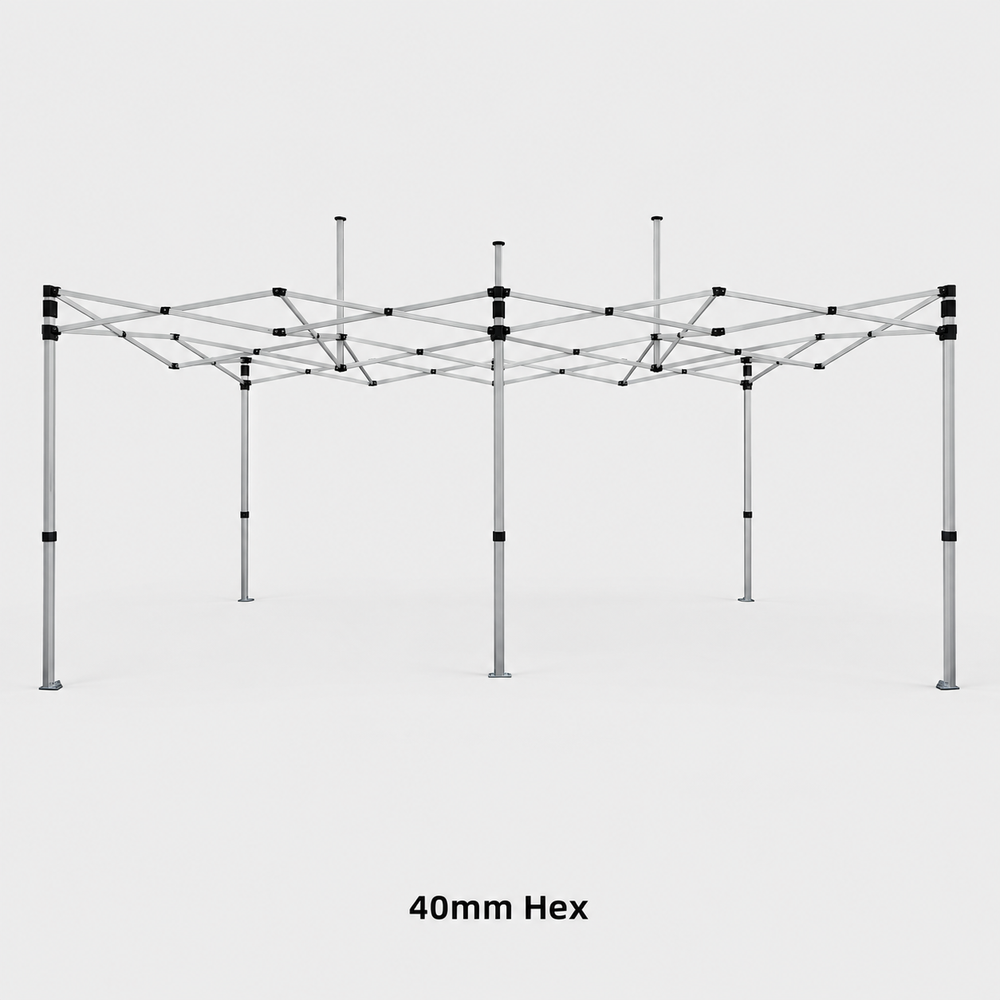 3m x 6m Canopy Tent with Peak Flag Kit