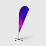 Duplex Printing Teardrop Advertising Flag