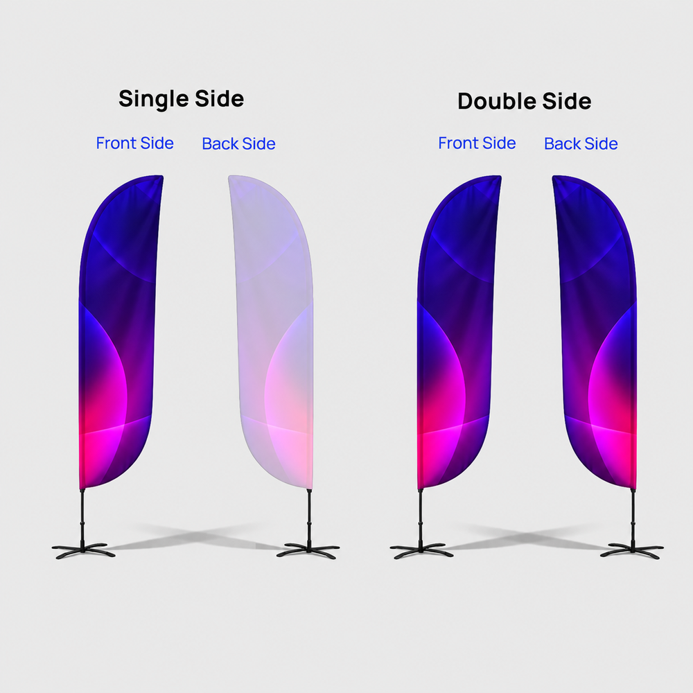Convex Feather Flag with Uni-Fit Pole