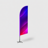 Angled Feather Flag with Uni-Fit Pole